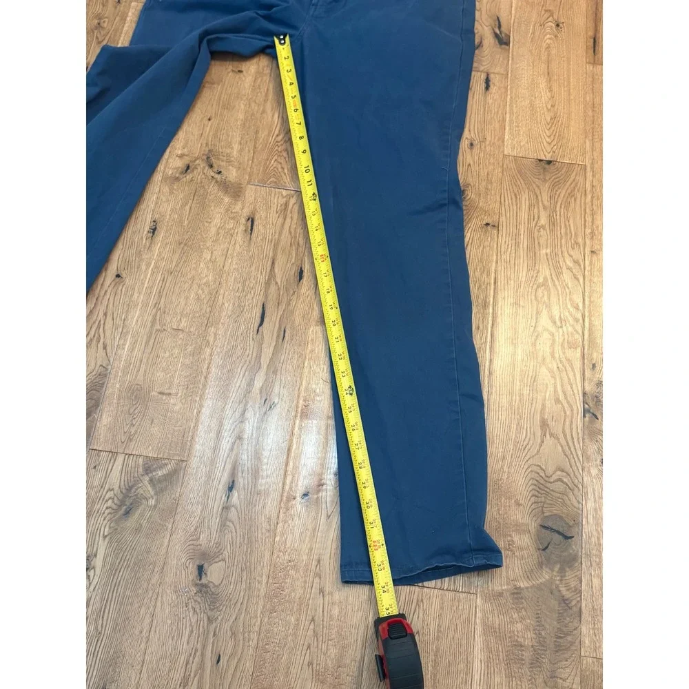Onward Reserve Mens 5-Pocket Pants Blue Straight Leg Cotton Stretch 36/34